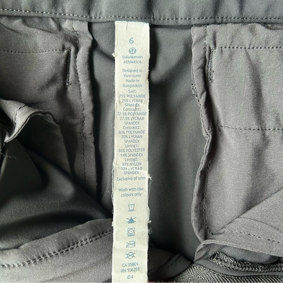 Lululemon ~ Departure Pant ~ Black ~ Women’s Size 6 - Picture 8 of 14